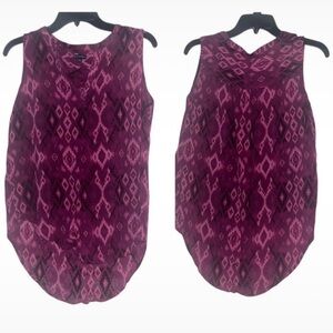 Northcrest Women's Sleeveless Top - Dark Purple Pattern
